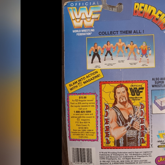 Official WWF Action Figure Wrestler Diesel - Picture 3 of 3